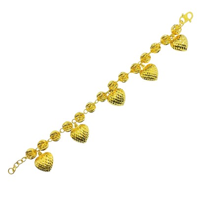 Rantai Tangan Boba Love Gantung Emas 916/22K