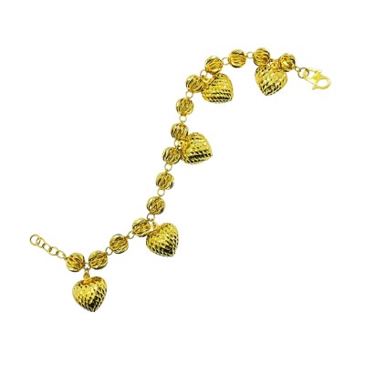 Rantai Tangan Boba Love Gantung Emas 916/22K Rantai Tangan Boba Love Gantung Emas 916/22K