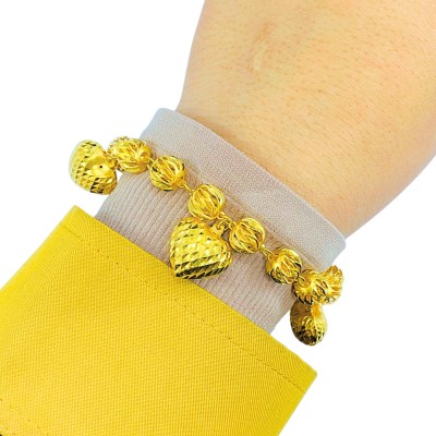 Rantai Tangan Boba Love Gantung Emas 916/22K Rantai Tangan Boba Love Gantung Emas 916/22K