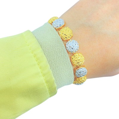 Rantai Tangan Audrey Emas dan Chrome 916/22K