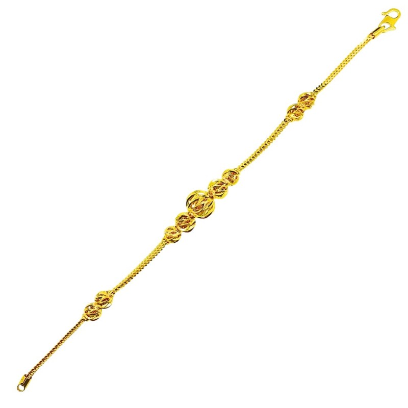 Rantai Tangan Boba Emas 916/22K