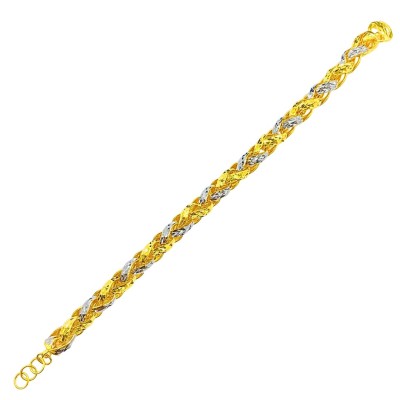 Rantai Tangan Rapunzel Emas dan Chrome 916/22K