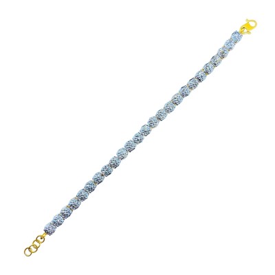 Rantai Tangan Diamond Cut Emas dan Chrome 916/22K