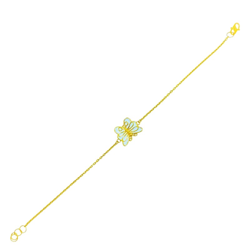 Rantai Tangan Rama-Rama Emas 916/22K