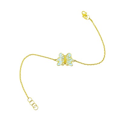 Rantai Tangan Rama-Rama Emas 916/22K