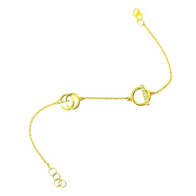 Rantai Tangan Grande Emas dan Permata 916/22K