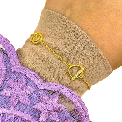 Rantai Tangan Grande Emas dan Permata 916/22K