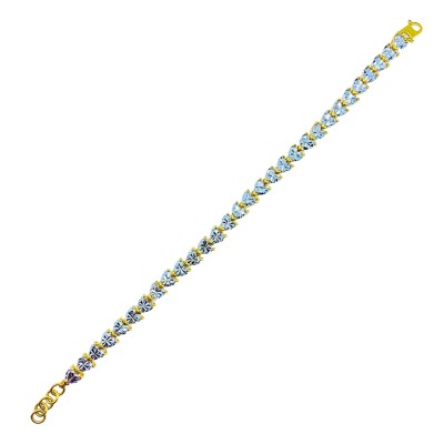 Rantai Tangan Audrey Emas dan Chrome 916/22K