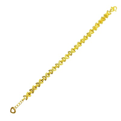 Rantai Tangan Huruf X Emas 916/24K