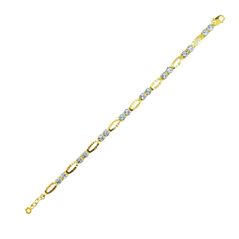 Rantai Tangan Audrey Emas dan Chrome 916/22K Rantai Tangan Audrey Emas dan Chrome 916/22K
