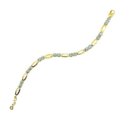 Rantai Tangan Audrey Emas dan Chrome 916/22K Rantai Tangan Audrey Emas dan Chrome 916/22K