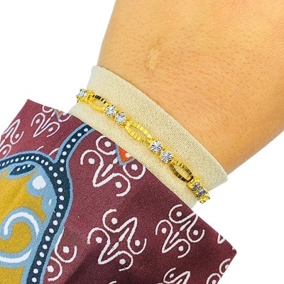 Rantai Tangan Audrey Emas dan Chrome 916/22K Rantai Tangan Audrey Emas dan Chrome 916/22K