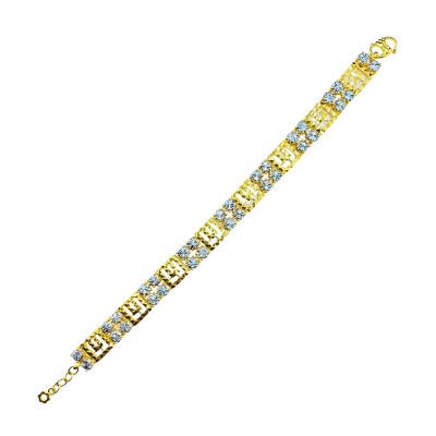 Rantai Tangan Audrey Emas dan Chrome 916/22K
