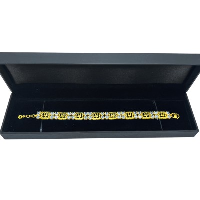 Rantai Tangan Audrey Emas dan Chrome 916/22K Rantai Tangan Audrey Emas dan Chrome 916/22K