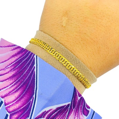 Rantai Tangan Putera Puteri Kanak-Kanak Emas dan Chrome 916/22K Rantai Tangan Putera Puteri Kanak-Kanak Emas dan Chrome 916/22K