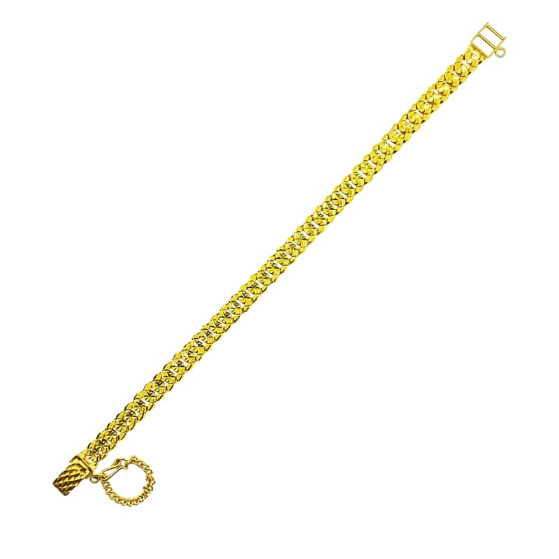 Rantai Tangan Kelisa Emas 916/22K