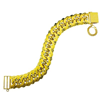 Rantai Tangan Putera Puteri Emas dan Chrome 916/22K