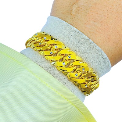 Rantai Tangan Putera Puteri Emas dan Chrome 916/22K