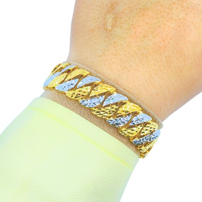 Rantai Tangan Benson Emas dan Chrome 916/22K
