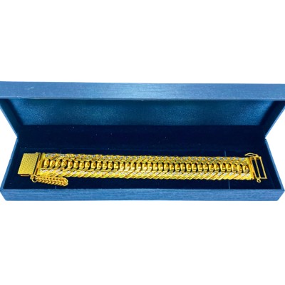 Rantai Tangan Lipan Kait 4 Emas dan Chrome 916/22K