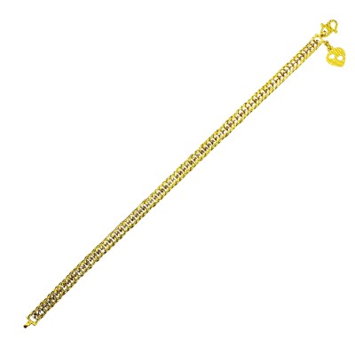 Rantai Tangan Lipan Emas dan Chrome 916/22K