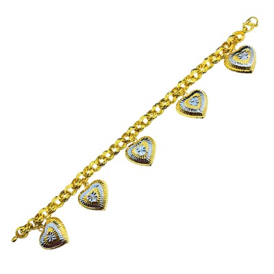 Rantai Tangan Kendi Love Emas dan Chrome 916/22K