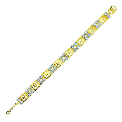 Rantai Tangan Audrey Emas dan Chrome 916/22K