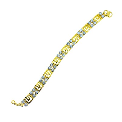Rantai Tangan Audrey Emas dan Chrome 916/22K