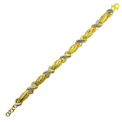 Rantai Tangan Dubai Emas dan Chrome 916/22K