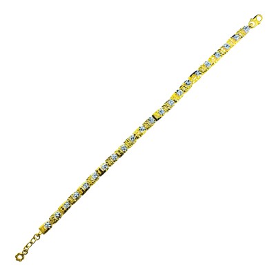 Rantai Tangan Kerawang Emas dan Chrome 916/22K