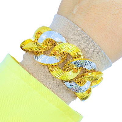 Rantai Tangan Dubai Emas dan Chrome 916/22K