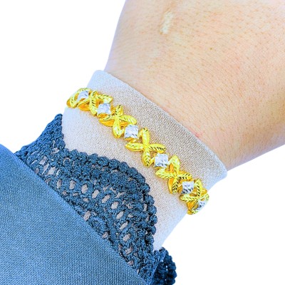 Rantai Tangan Marissa Emas dan Chrome 916/22K