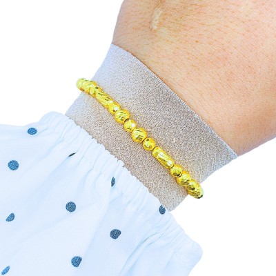 Rantai Tangan Boba Buluh Emas 916/22K