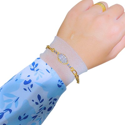 Rantai Tangan Diamond Cut Emas dan Chrome 916/22K