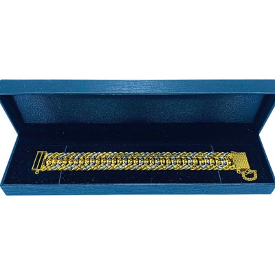 Rantai Tangan Melur Emas dan Chrome 916/22K