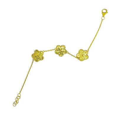 Rantai Tangan Bunga Emas 916/22K