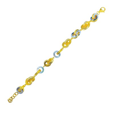 Rantai Tangan Tayar Emas dan Chrome 916/22K