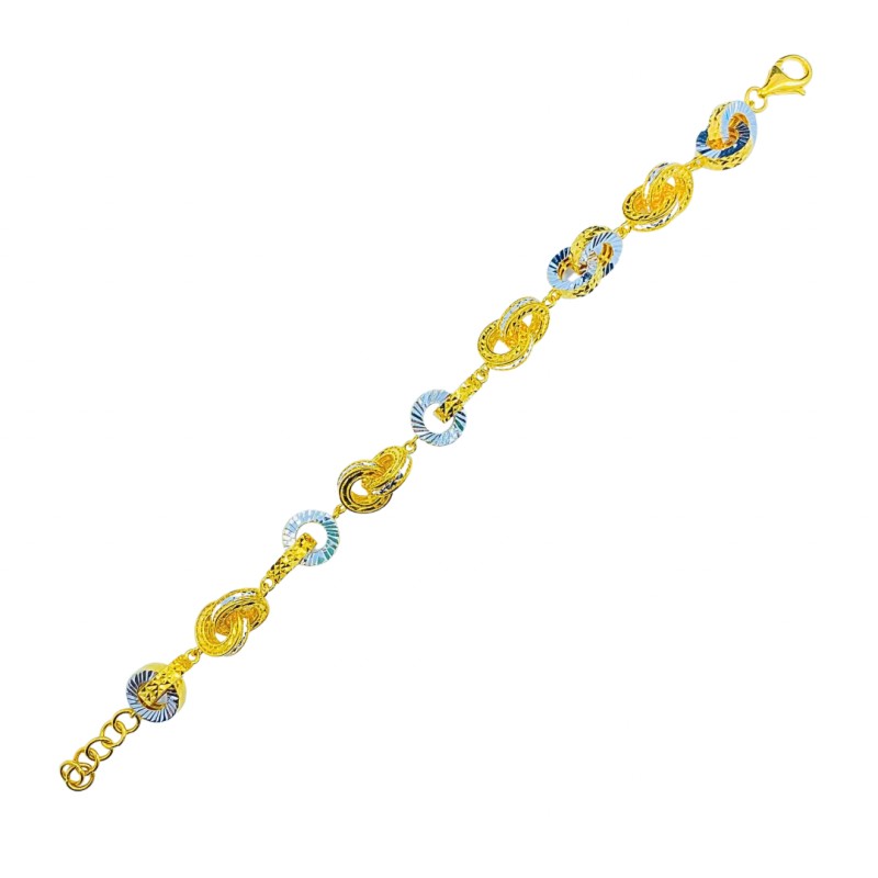 Rantai Tangan Tayar Emas dan Chrome 916/22K
