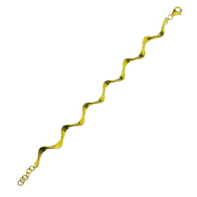 Rantai Tangan Wave Emas 916/22K