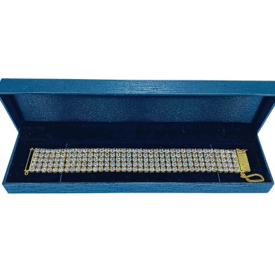 Rantai Tangan Diamond Cut Emas dan Chrome 916/22K