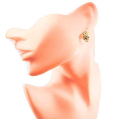 Subang Katup Emas, Chrome dan Rose Gold 916/22K